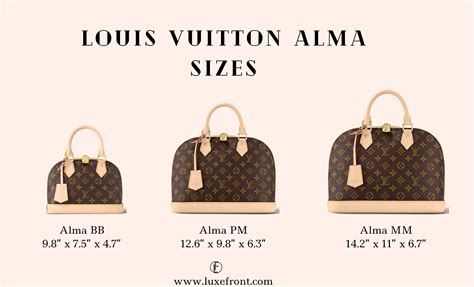 louis vuitton alma size comparison|louis vuitton alma mini.